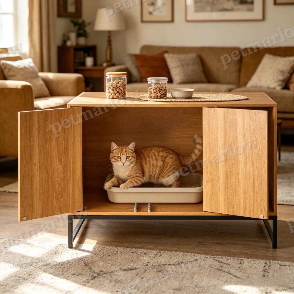 Wooden Cat Box Cabinet – view 5