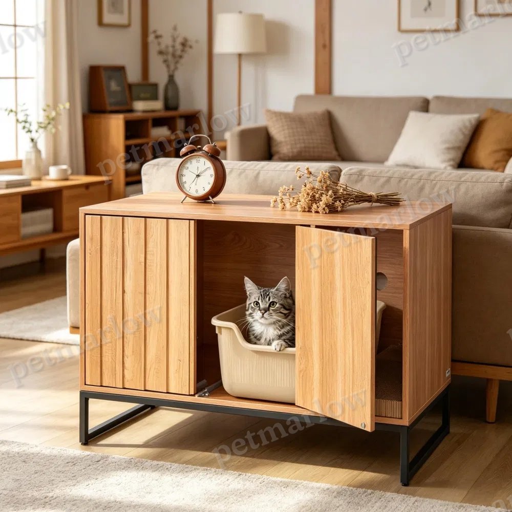 Wooden Cat Box Cabinet – view 6