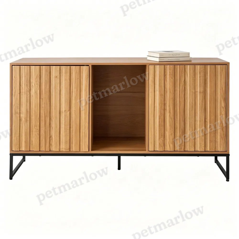 Wooden Cat Box Cabinet for Litter Box Storage – view 4