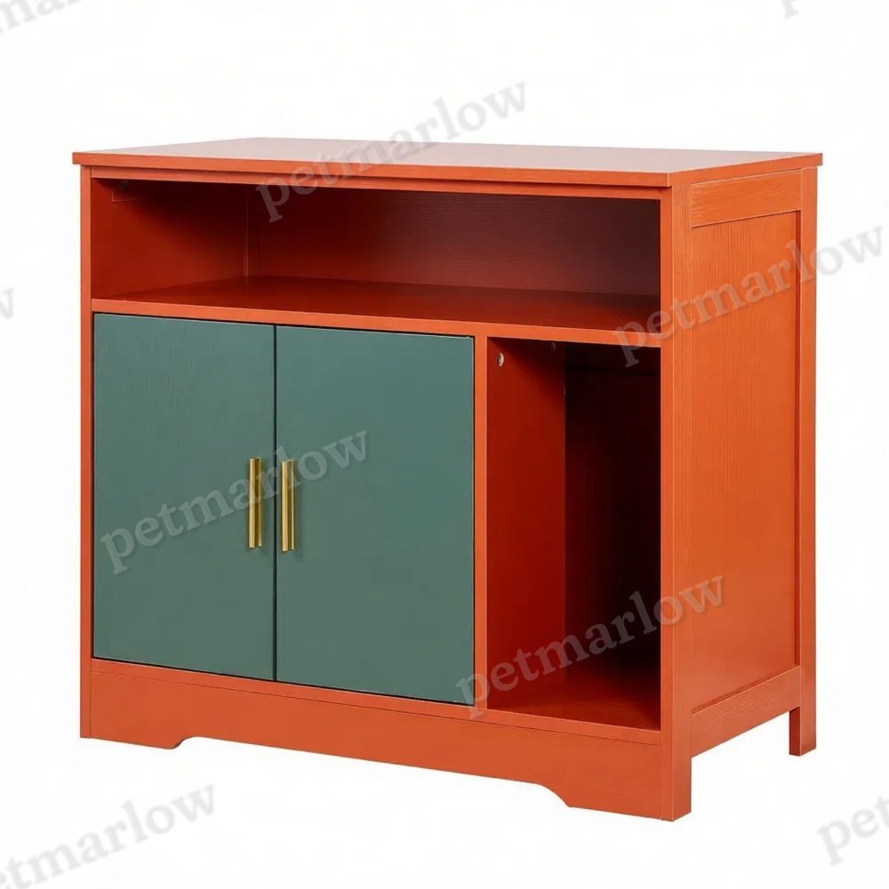 Wooden Cat Box Cabinet for Odor Control – view 6