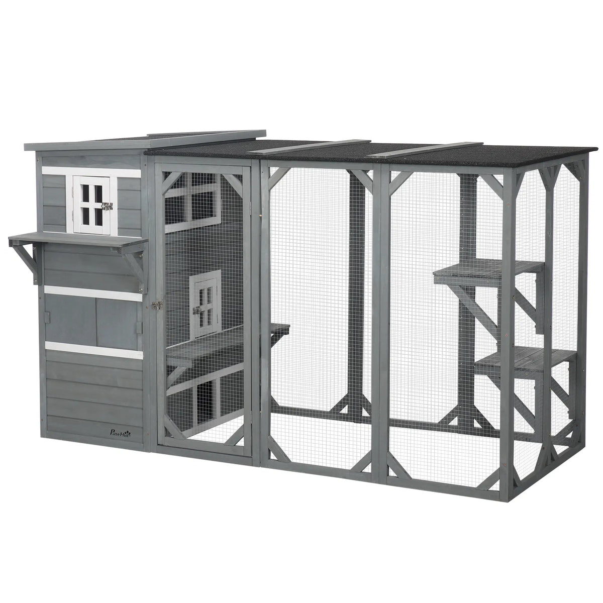 Wooden Cat Catio for Outdoor Use