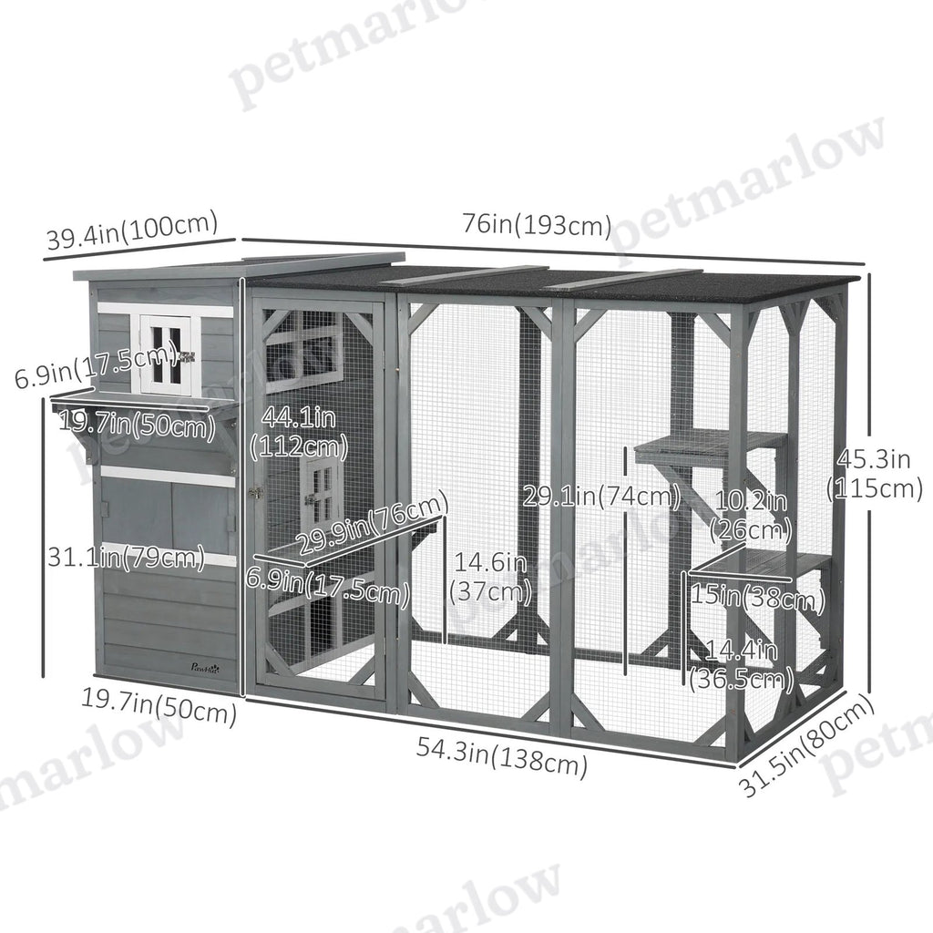 Wooden Cat Catio for Outdoor Use – view 3