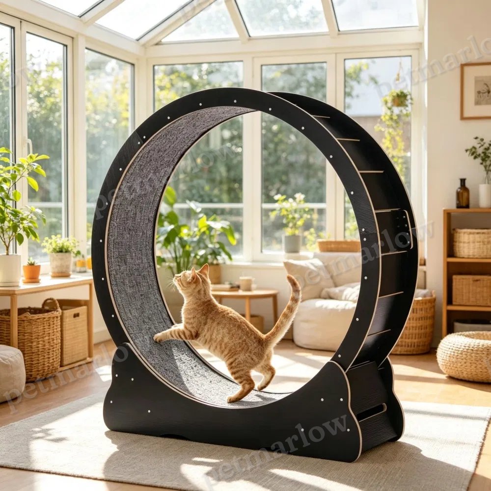 Wooden Cat Exercise Wheel for Active Play – view 4