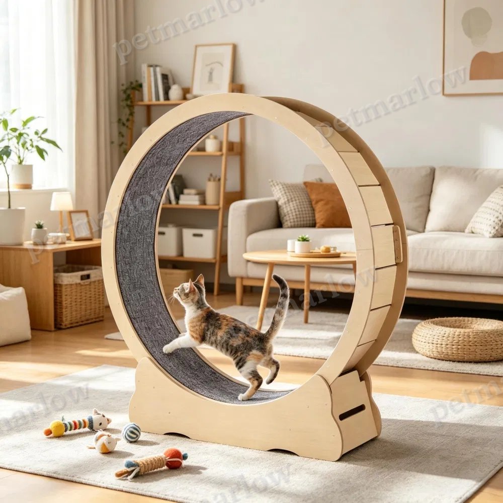 Wooden Cat Exercise Wheel for Active Play – view 5