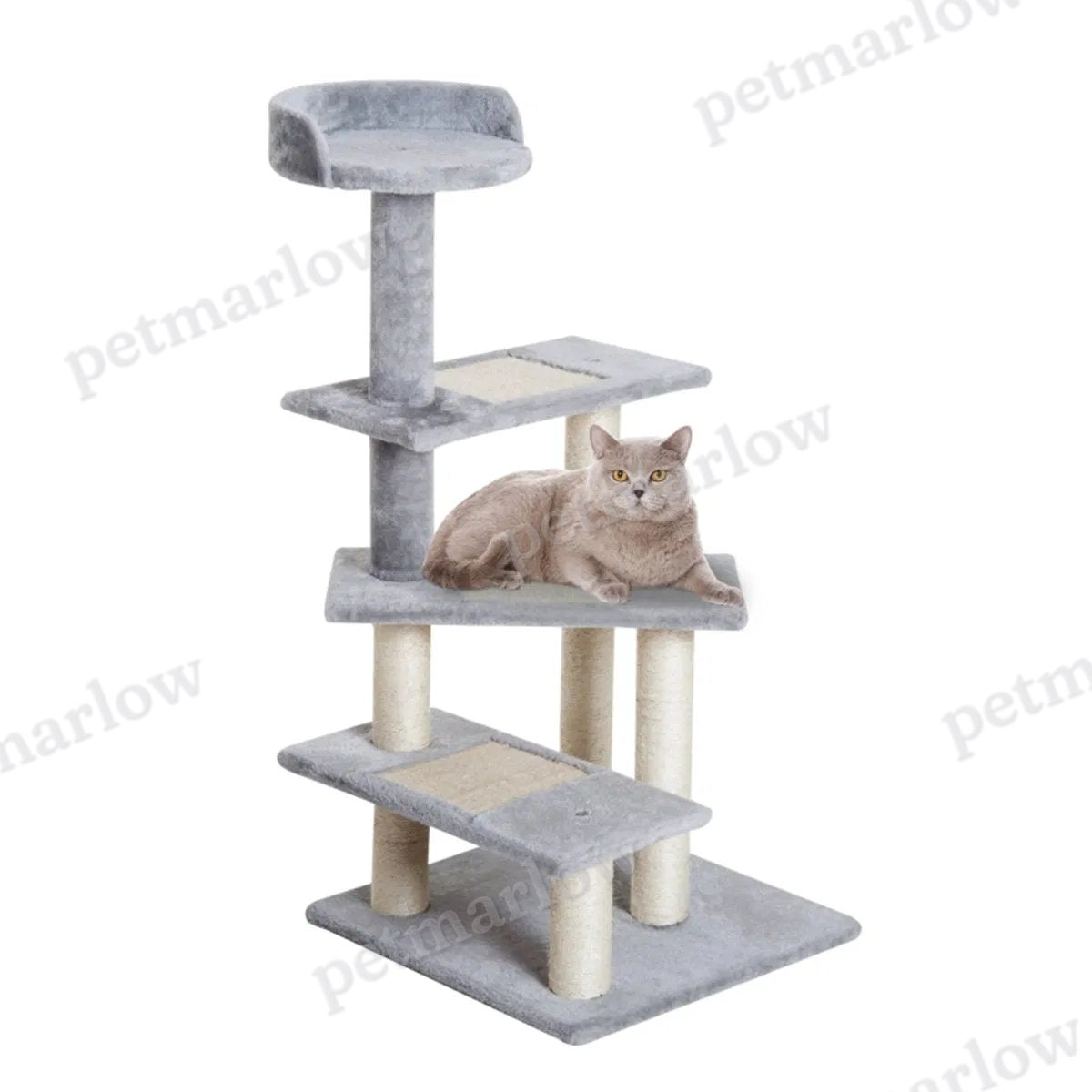 Wooden Cat House with Shelves and Perches – view 4