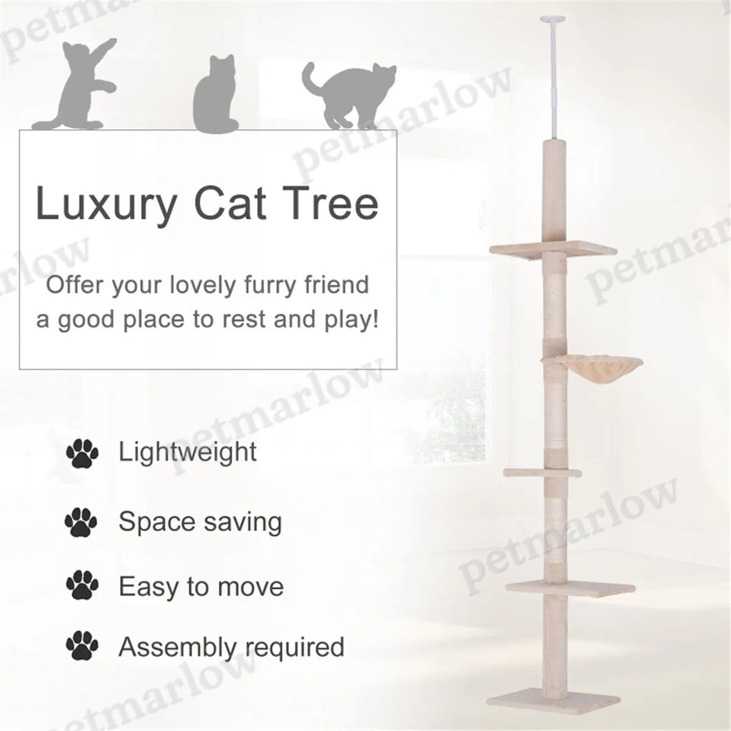 Wooden Cat House with Climbing Tower – view 3
