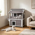 Wooden Cat House with Waterproof Protection for Outdoor Use – view 2