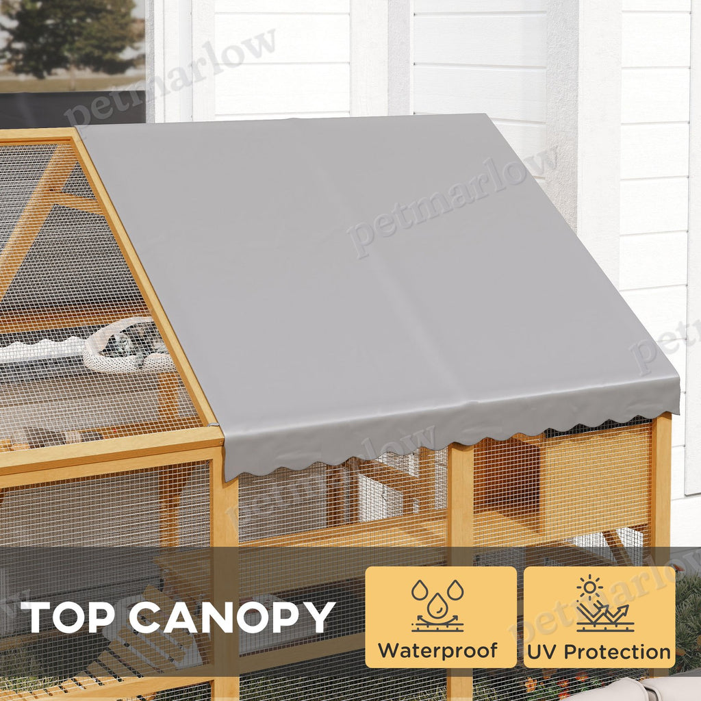 Wooden Catio Outdoor Cat Enclosure for Cats – view 4