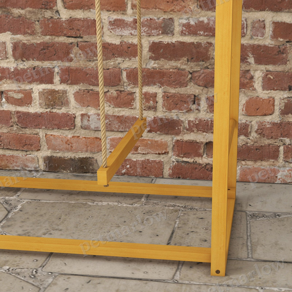 Wooden Chicken Activity Play with Swing Set for Poultry – view 4
