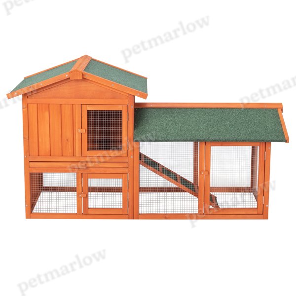 Wooden Chicken Coop and Rabbit Hutch for Small Animals – view 3