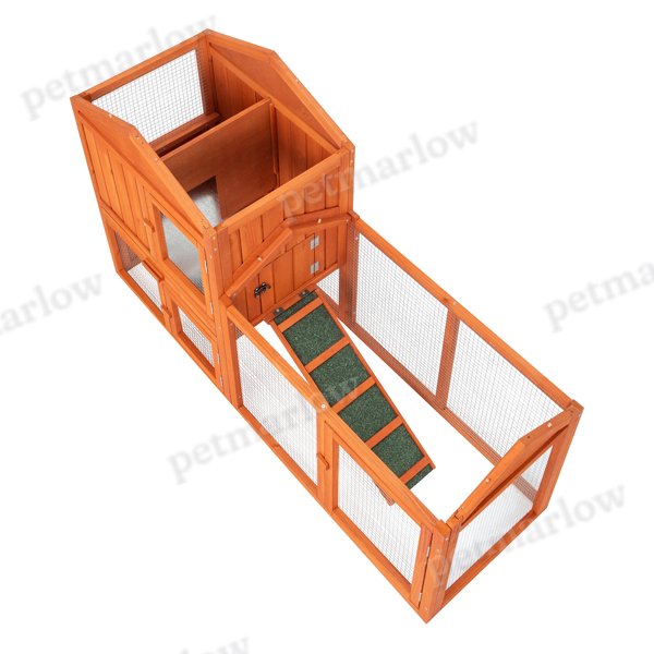 Wooden Chicken Coop and Rabbit Hutch for Small Animals – view 4