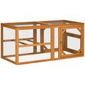 Wooden Chicken Coop Expansion with Combinable Design – Orange / 775x655x220 mm