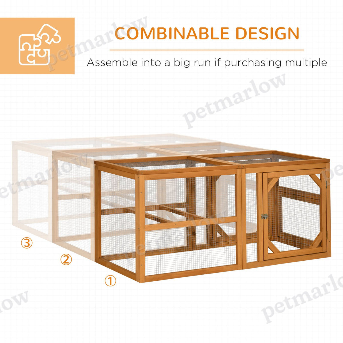 Wooden Chicken Coop Expansion with Combinable Design – view 4