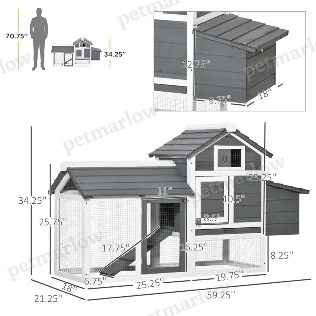 Wooden Chicken Coop for Small Chickens – view 6