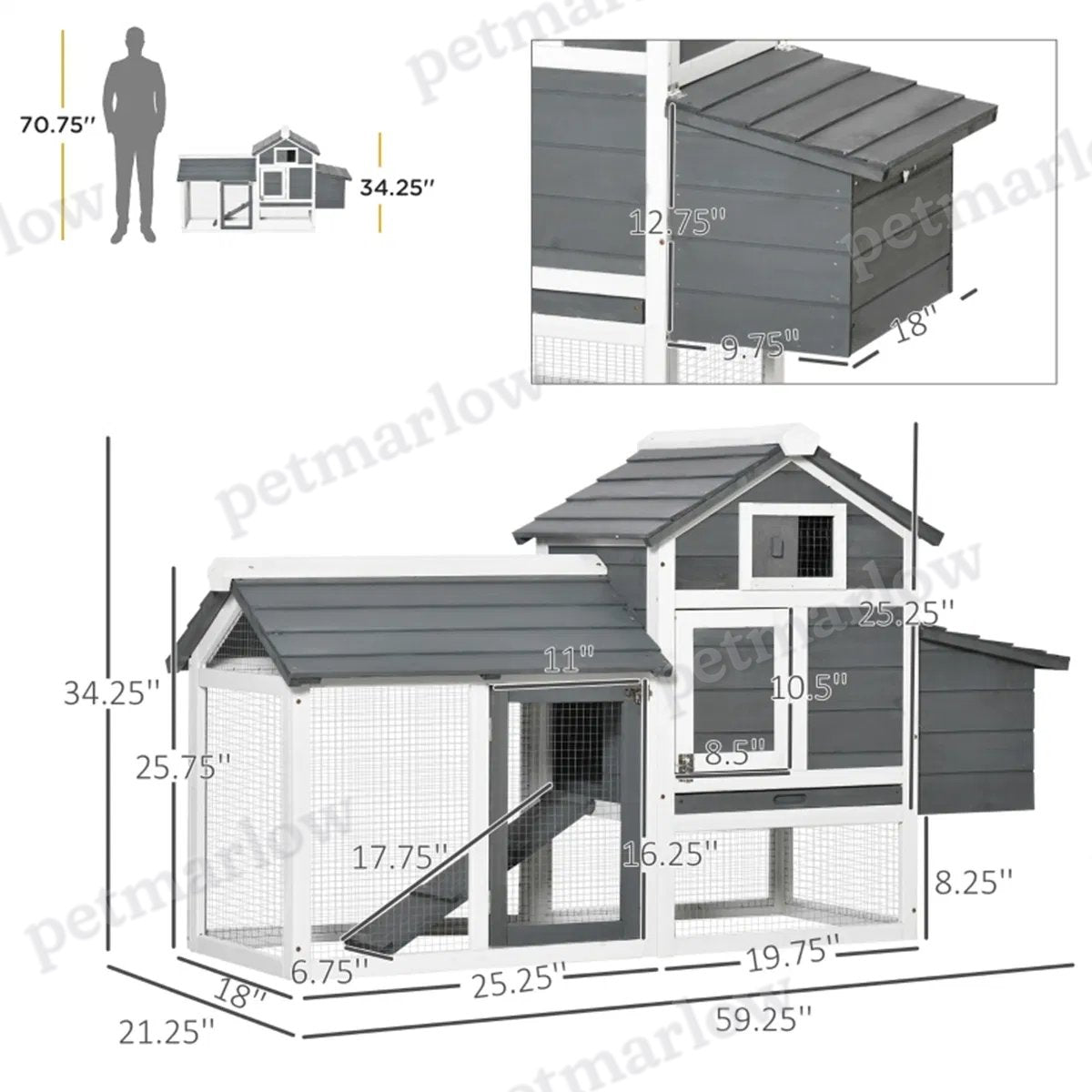 Wooden Chicken Coop for Small Chickens – view 6