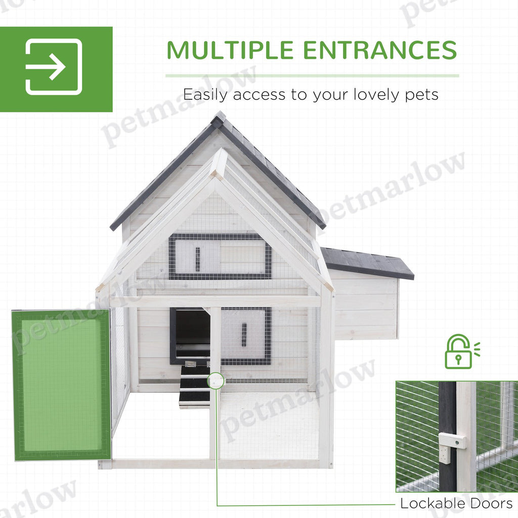 Wooden Chicken Coop with Nesting Box and Ramp – view 5
