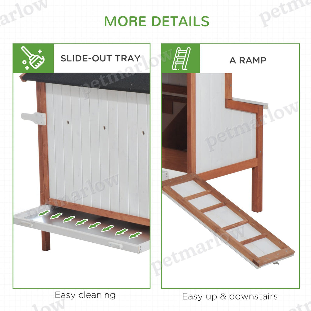 Wooden Chicken Coop with Nesting Box and Ramp Access – view 5