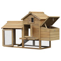Wooden Chicken Coop with Nesting Box and Removable Tray – Natural / 925x575x260 mm