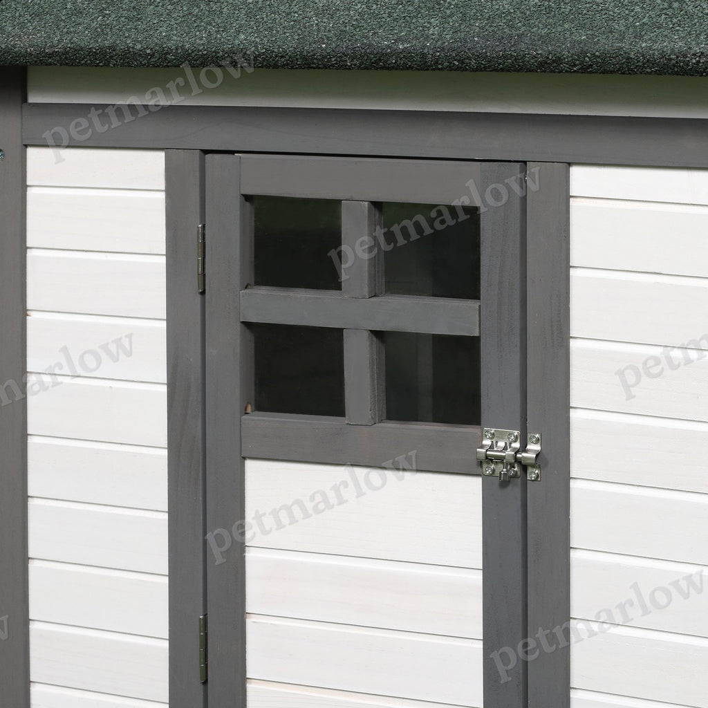 Wooden Chicken Coop with Nesting Box for Backyard Poultry – view 6
