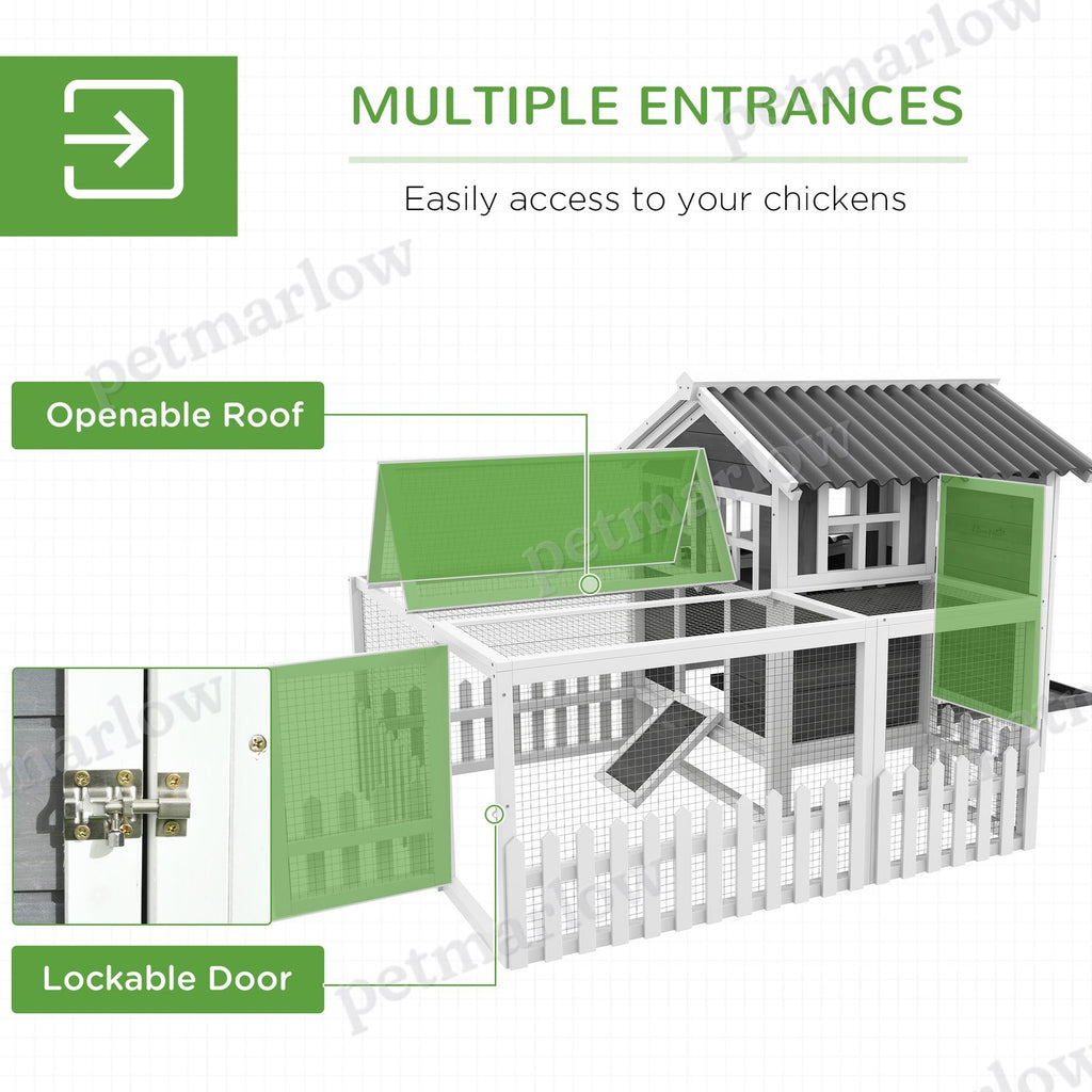 Wooden Chicken Coop with Run for 1-2 Chickens – view 3