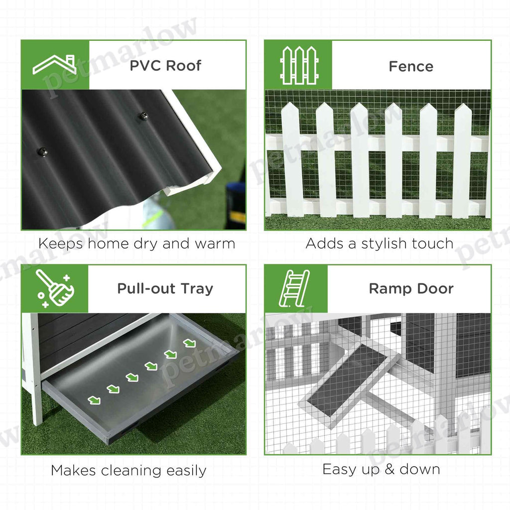 Wooden Chicken Coop with Run for 1-2 Chickens – view 5