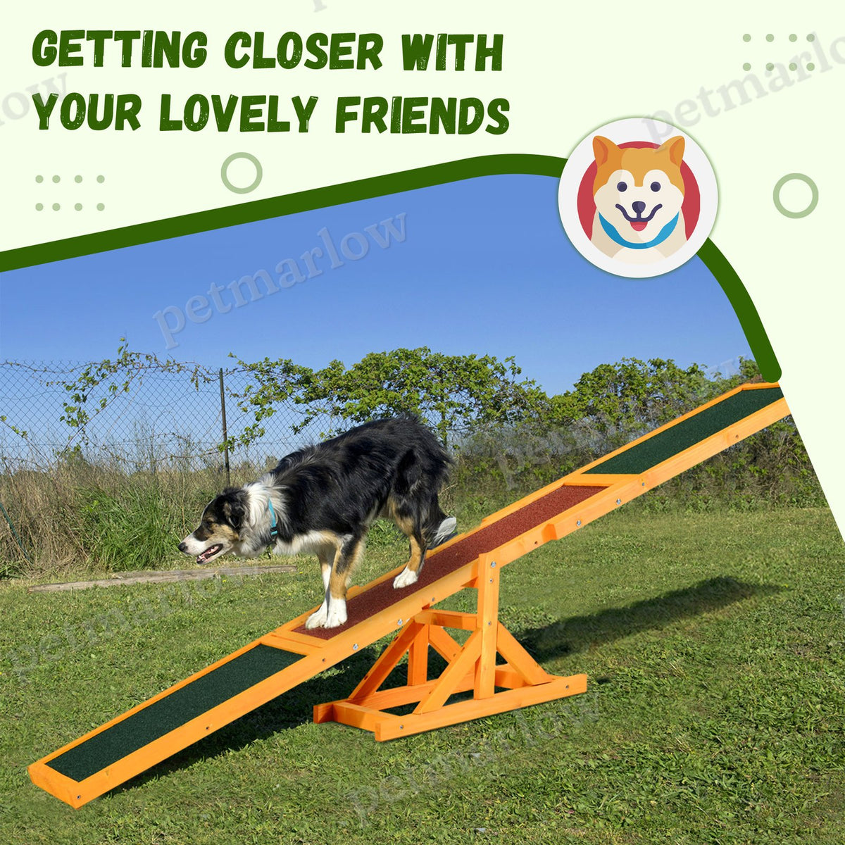 Wooden Dog Agility Seesaw for Training – view 3