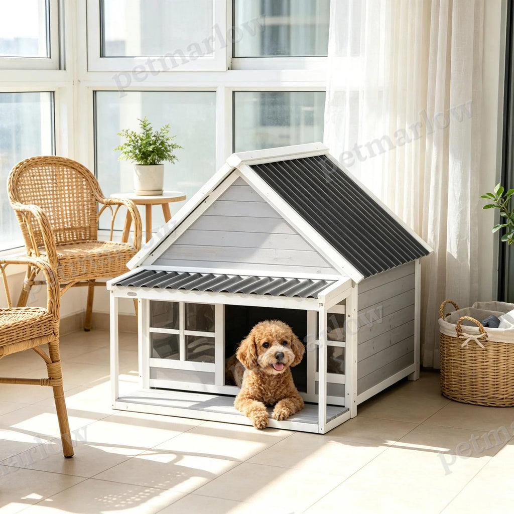 Wooden Dog House with Porch – view 5