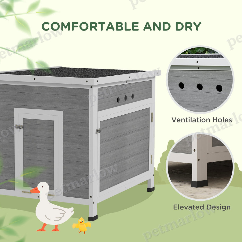 Wooden Duck Coop with Openable Roof and Removable Floor – view 4