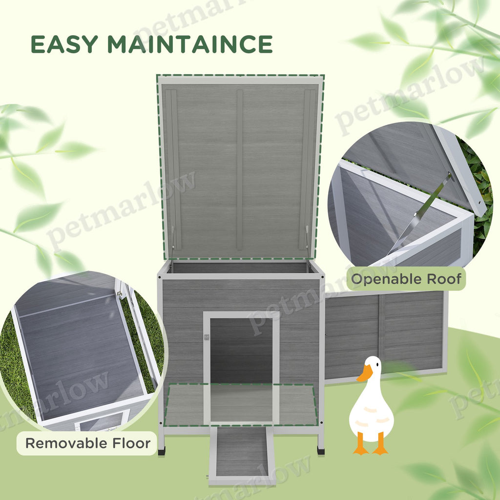 Wooden Duck Coop with Openable Roof and Removable Floor – view 5