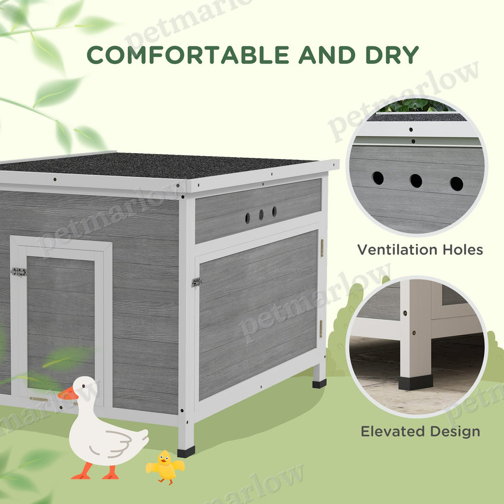 Wooden Duck Coop with Openable Roof and Removable Floor – view 6