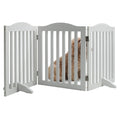 Wooden Foldable Pet Gate for Dogs - 3 Panels, 24 Inch High