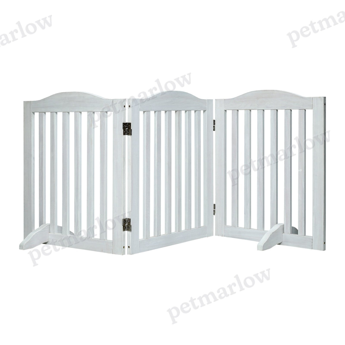 Wooden Foldable Pet Gate for Dogs - 3 Panels, 24 Inch High – view 4
