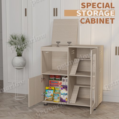 Wooden Guinea Pig Cage with Lockers and Openable Top – view 5
