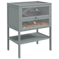 Wooden Hamster Cage with Openable Top and Storage Shelf – Gray / 830x450x185 mm