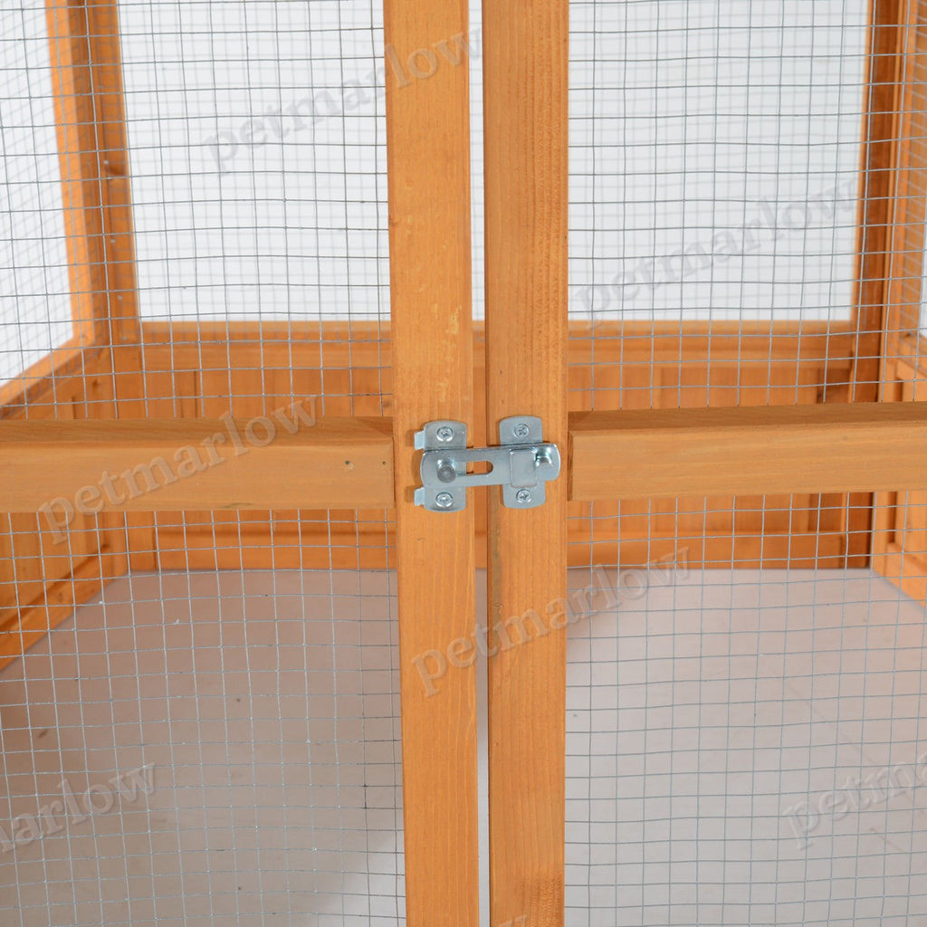Wooden Hexagonal Outdoor Aviary Bird Cage for Birds – view 6