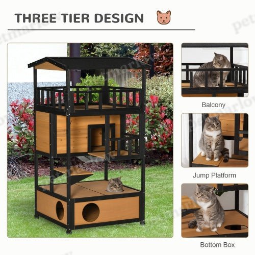 Wooden Outdoor Cat House – view 3