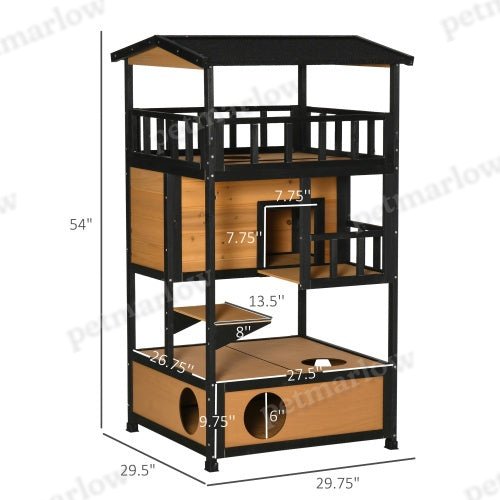Wooden Outdoor Cat House – view 6