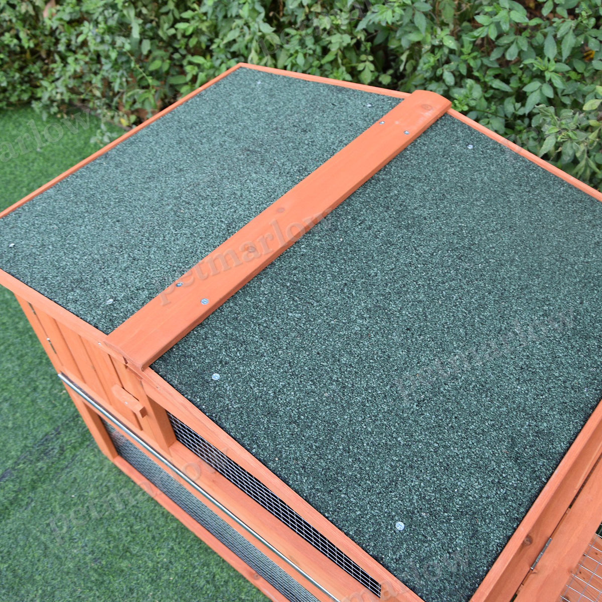 Wooden Outdoor Rabbit Hutch with Detachable Run for Small Animals – view 5