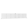 Wooden Pet Gate: 6-Panel Folding Safety Barrier for Dogs – White / 770x770x160 mm