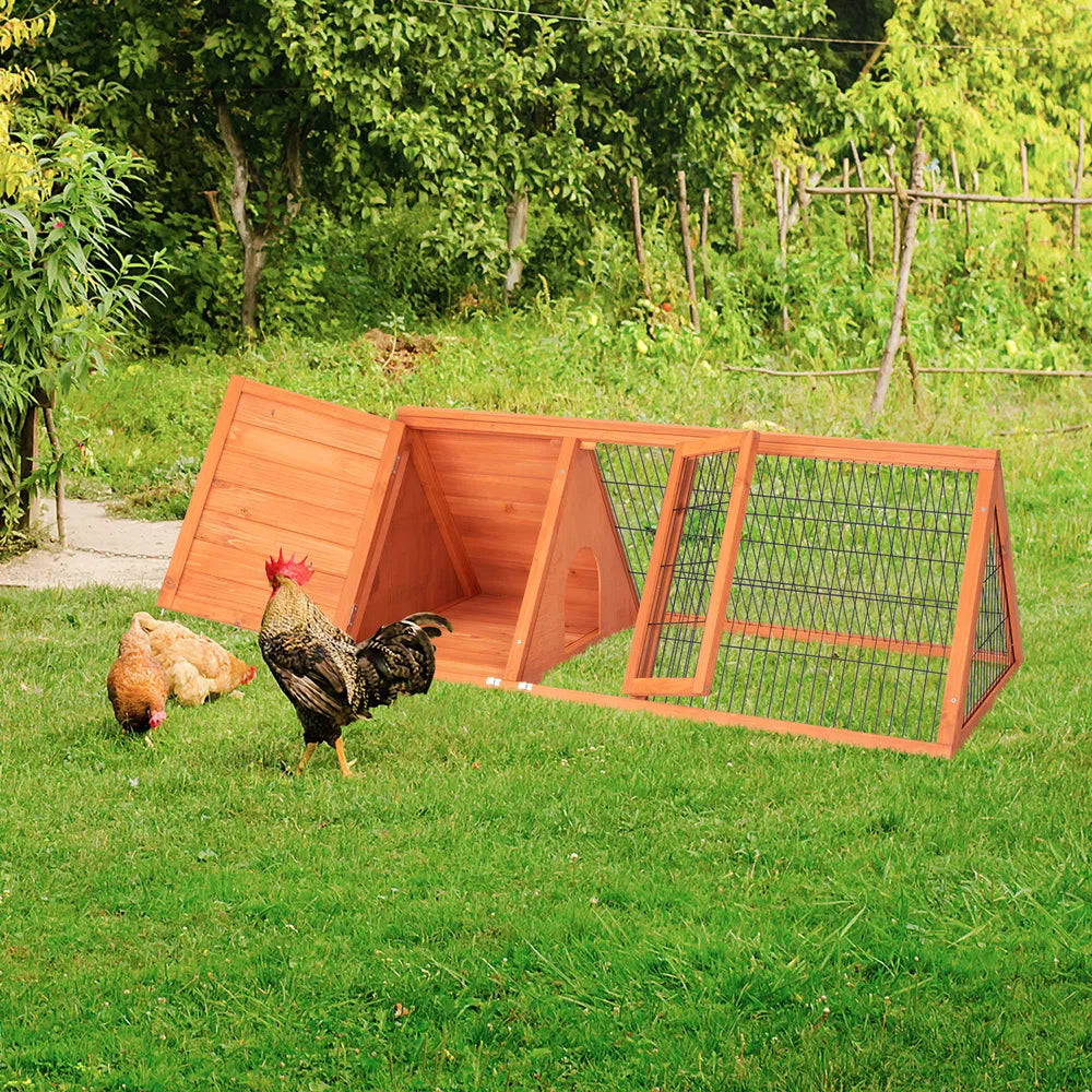 Wooden Rabbit and Guinea Pig Hutch for Small Animals – view 2