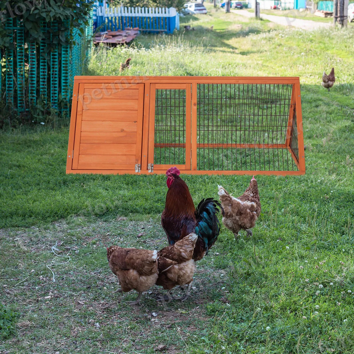Wooden Rabbit and Guinea Pig Hutch for Small Animals – view 3