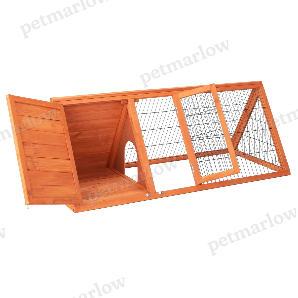 Wooden Rabbit and Guinea Pig Hutch for Small Animals – view 5