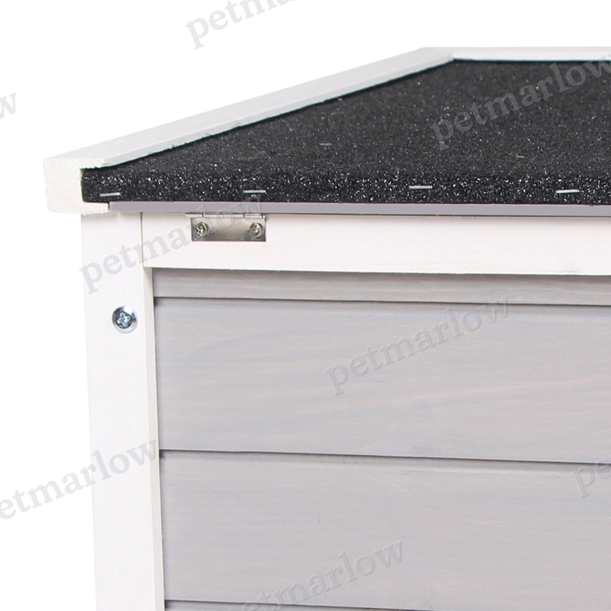 Wooden Rabbit Hutch with Waterproof Roof for Small Animals – view 6