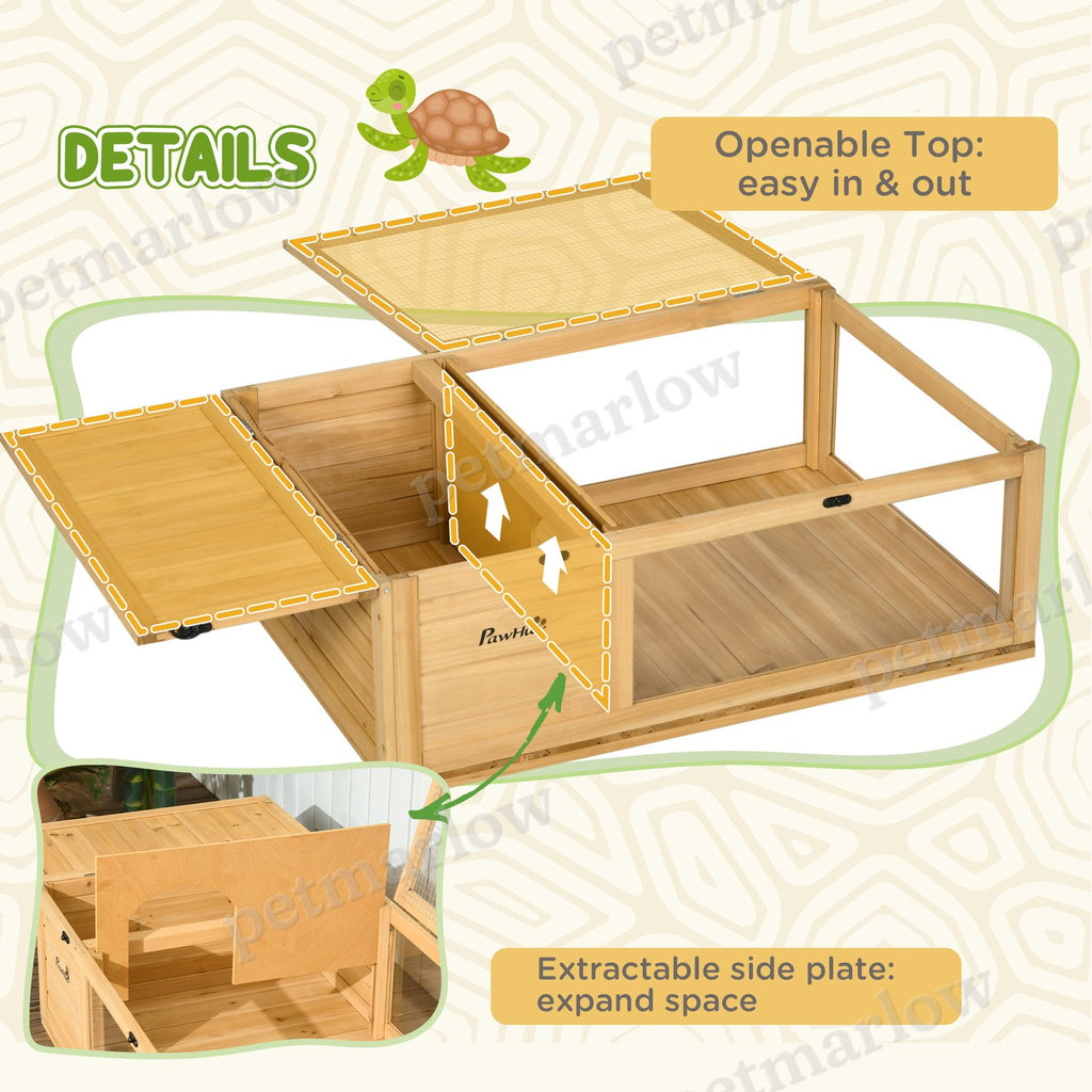 Wooden Reptile Cage with Top Access for Small Animals – view 3