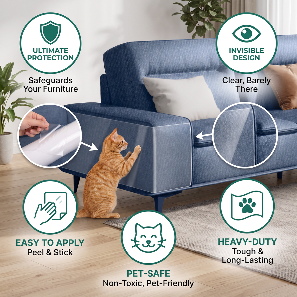 Heavy-Duty Cat Scratch Furniture Protector – view 9