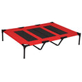 XL Elevated Dog Bed with Carry Bag – Red / 930x250x80 mm