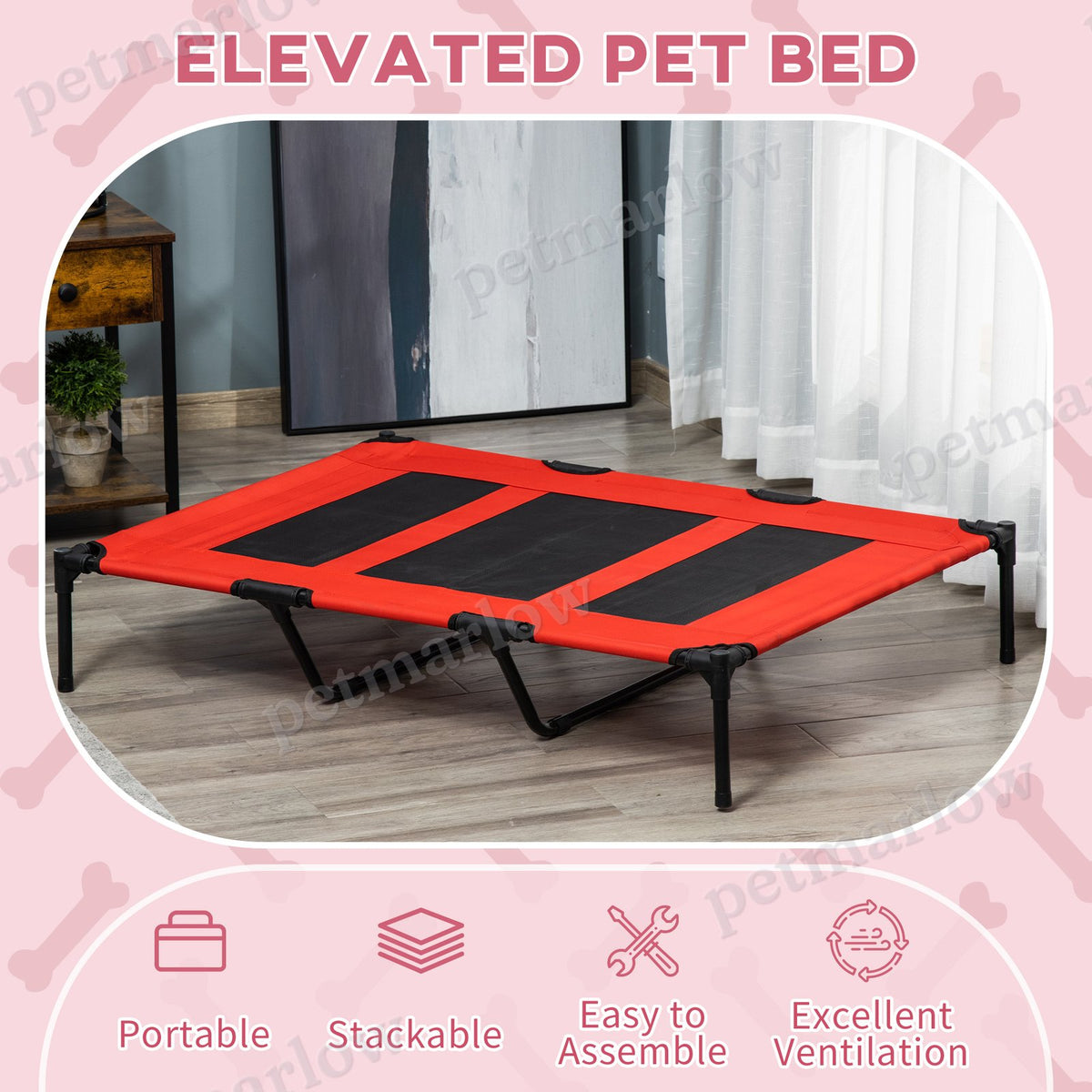 XL Elevated Dog Bed with Carry Bag – view 4