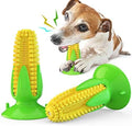 Yellow Corn Dog Squeaky Chew Toy with Suction