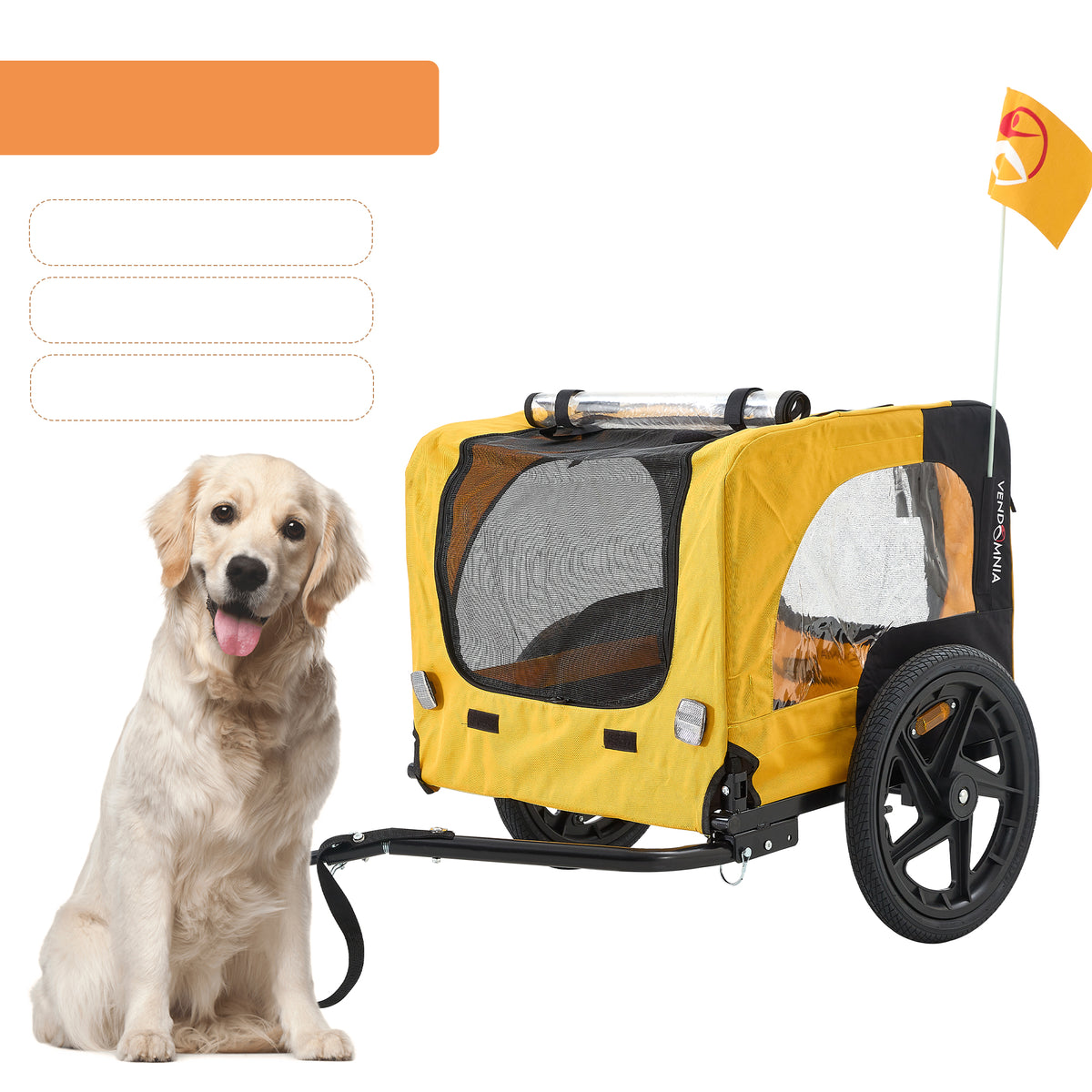 Heavy Duty Foldable Pet Stroller